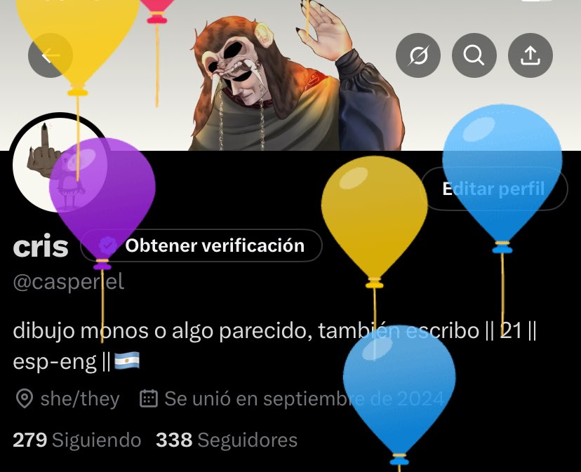 es mi cumple, 22 años la criatura