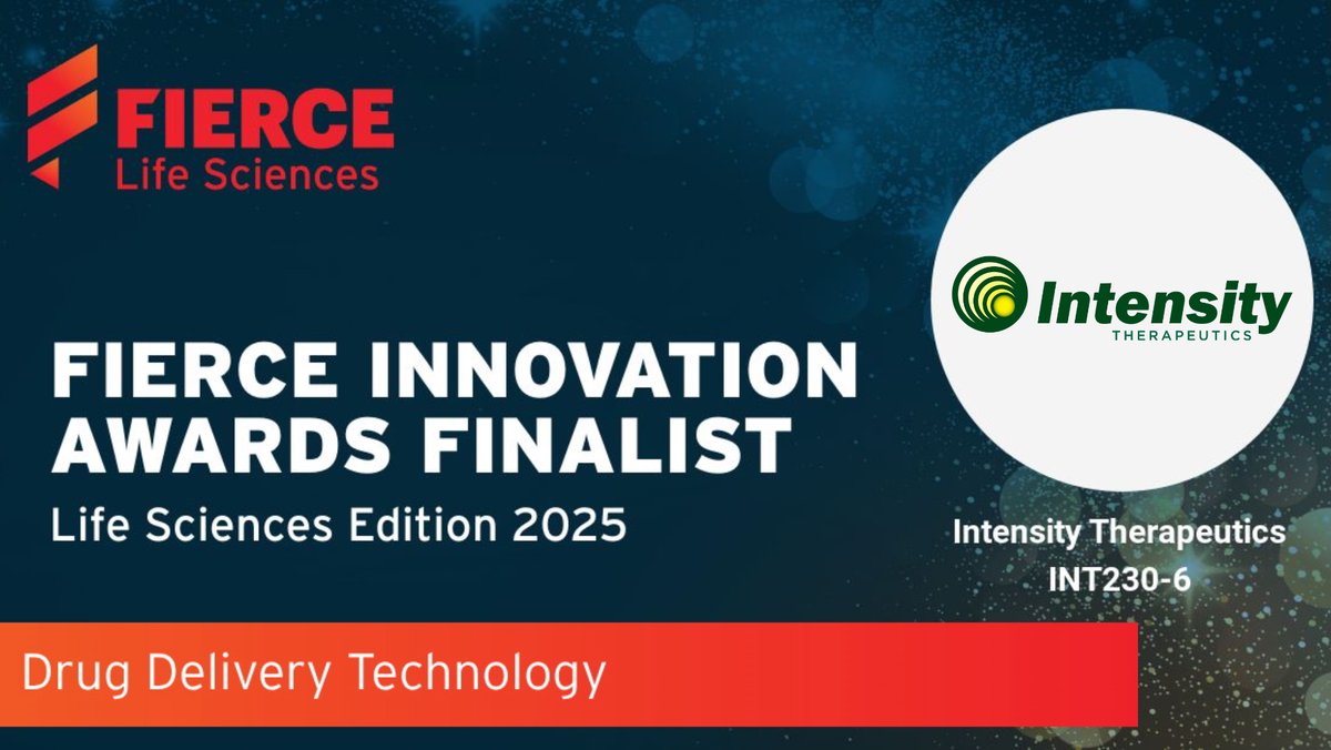 IntensityInc's tweet image. #INTS is honored to be shortlisted for @LifeSciEvents&apos; #FierceInnovationAwards: Life Sciences Edition 2025 in Drug Delivery!

This recognizes $INTS&apos;s innovation in cancer research &amp;amp; lead candidate INT230-6.

All finalists: bit.ly/4qdpFFO

#FierceLifeSciencesAwards