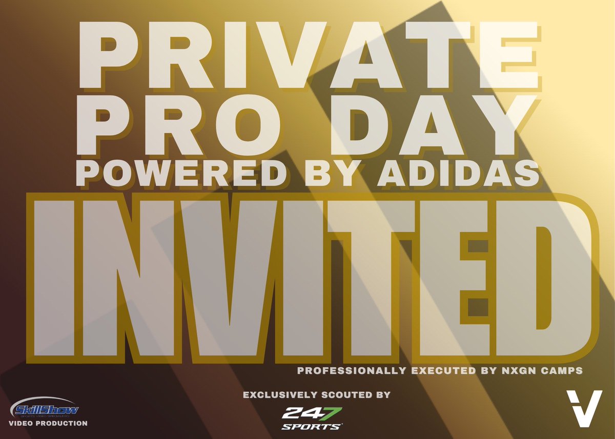 I am blessed and humbled to be invited to the Private Pro Day powered by Addidas!! <a href="/coachpriest222/">Dwayne Priest</a> <a href="/bdortNCS/">Bennett Dorton</a> <a href="/COACH_REED540/">COACH_REED540</a> <a href="/3rdand10rube/">Coach Derrick Ruben</a> <a href="/NxgnCamps/">NXGN Camps, Inc</a> <a href="/adidasFballUS/">adidas US Football</a> <a href="/247Hudson/">Hudson Standish</a>