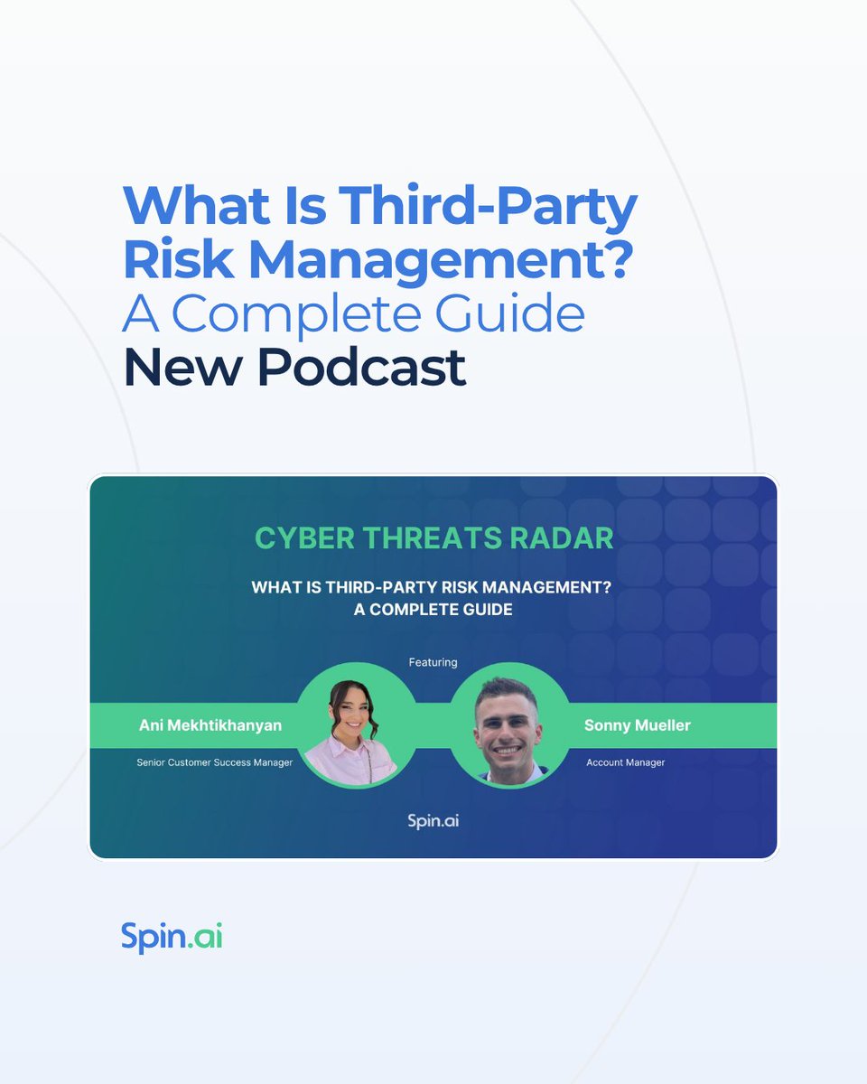spintechinc's tweet image. 🎙️Vendor risk is now one of the biggest blind spots in cybersecurity.

In our new CyberThreatsRadar episode, we unpack:
⚠️ Why third-party breaches spread fast
🧩 How to assess vendor risk
🛡️ Steps to build a resilient #SaaSSecurity posture

🎧 Listen now: hubs.li/Q03NVFcX0