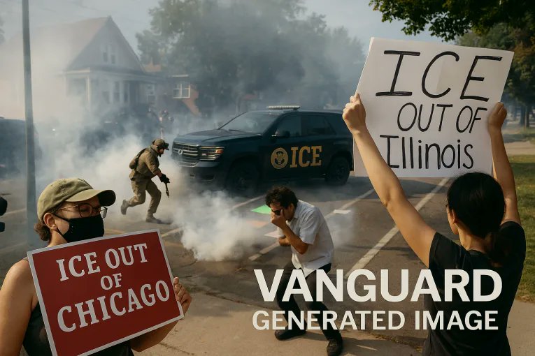 Vanguard News Group (@davisvanguard) on Twitter photo Concerns rise over the use of excessive force by federal agents during immigration enforcement in Chicago. Critics argue that 'Operation Midway Blitz' prioritizes speed over safety, leading to the capture of individuals with minor records.
#immigrationenforcement, Concerns rise over the use of excessive force by federal agents during immigration enforcement in Chicago. Critics argue that 'Operation Midway Blitz' prioritizes speed over safety, leading to the capture of individuals with minor records.
#immigrationenforcement,