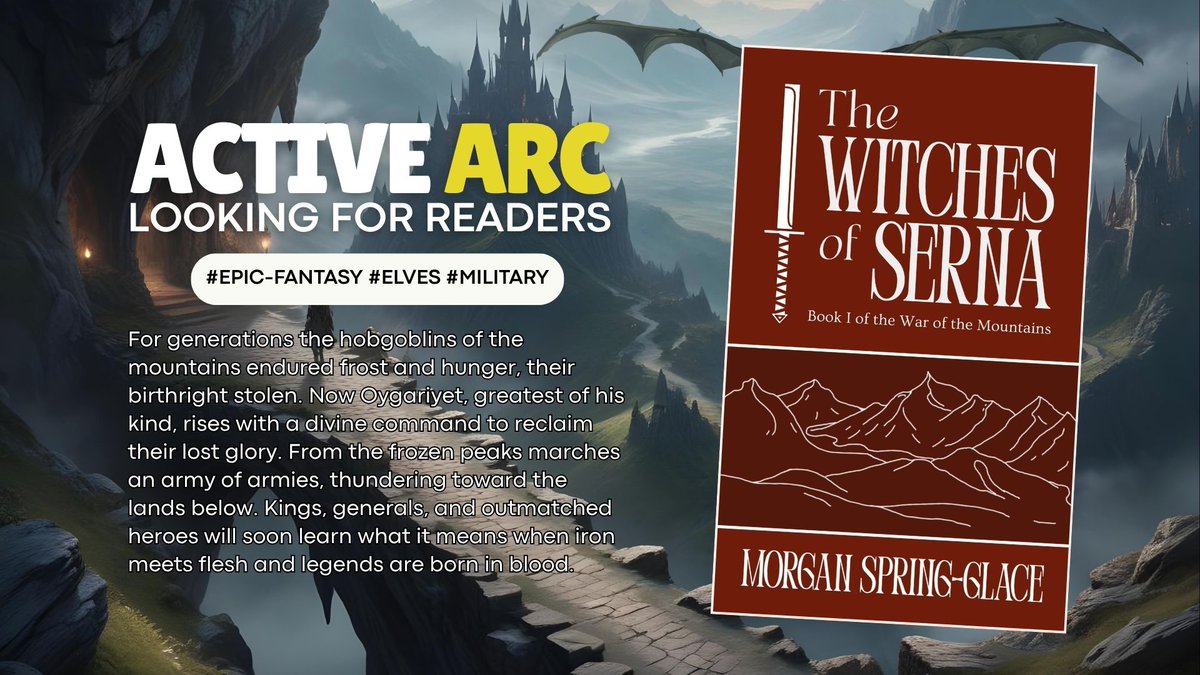 Fantasy Novel looking for ARC readers. 

APPLY: penpinery.com/u/575/the-witc…