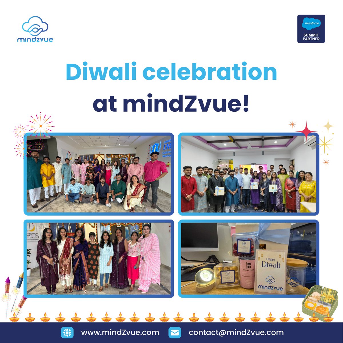 MindZvue's tweet image. Our workspace lit up as we celebrated Diwali together
Here’s to celebrating ideas, creativity, and each other, the true spark behind mindZvue! 💡💫
#mindZvue #summitpartner #salesforce #HappyDiwali #Diwali #TeamSpirit #FestivalOfLights #TogetherWeShine
