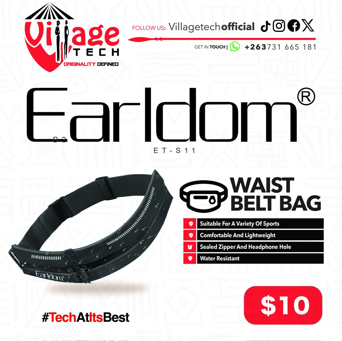 VillageTechOff's tweet image. Unlock your full potential. These aren&apos;t just waist bags they are your secure, sweat proof vault for essentials. The minimalist design stays out of your way while keeping your valuables perfectly in place. The only thing you&apos;ll be carrying is momentum.

#TechAtItsBest