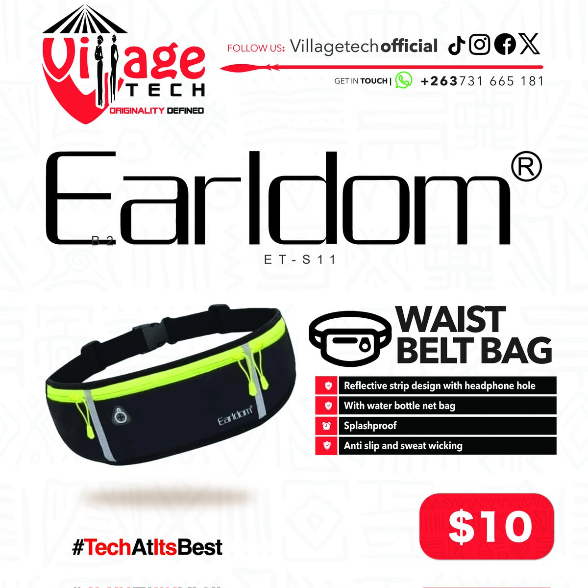 VillageTechOff's tweet image. Unlock your full potential. These aren&apos;t just waist bags they are your secure, sweat proof vault for essentials. The minimalist design stays out of your way while keeping your valuables perfectly in place. The only thing you&apos;ll be carrying is momentum.

#TechAtItsBest