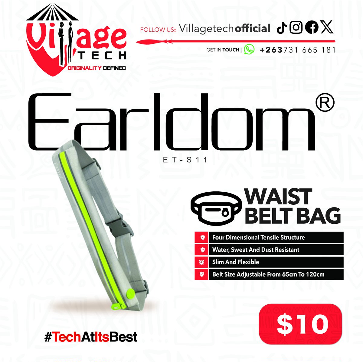 VillageTechOff's tweet image. Unlock your full potential. These aren&apos;t just waist bags they are your secure, sweat proof vault for essentials. The minimalist design stays out of your way while keeping your valuables perfectly in place. The only thing you&apos;ll be carrying is momentum.

#TechAtItsBest