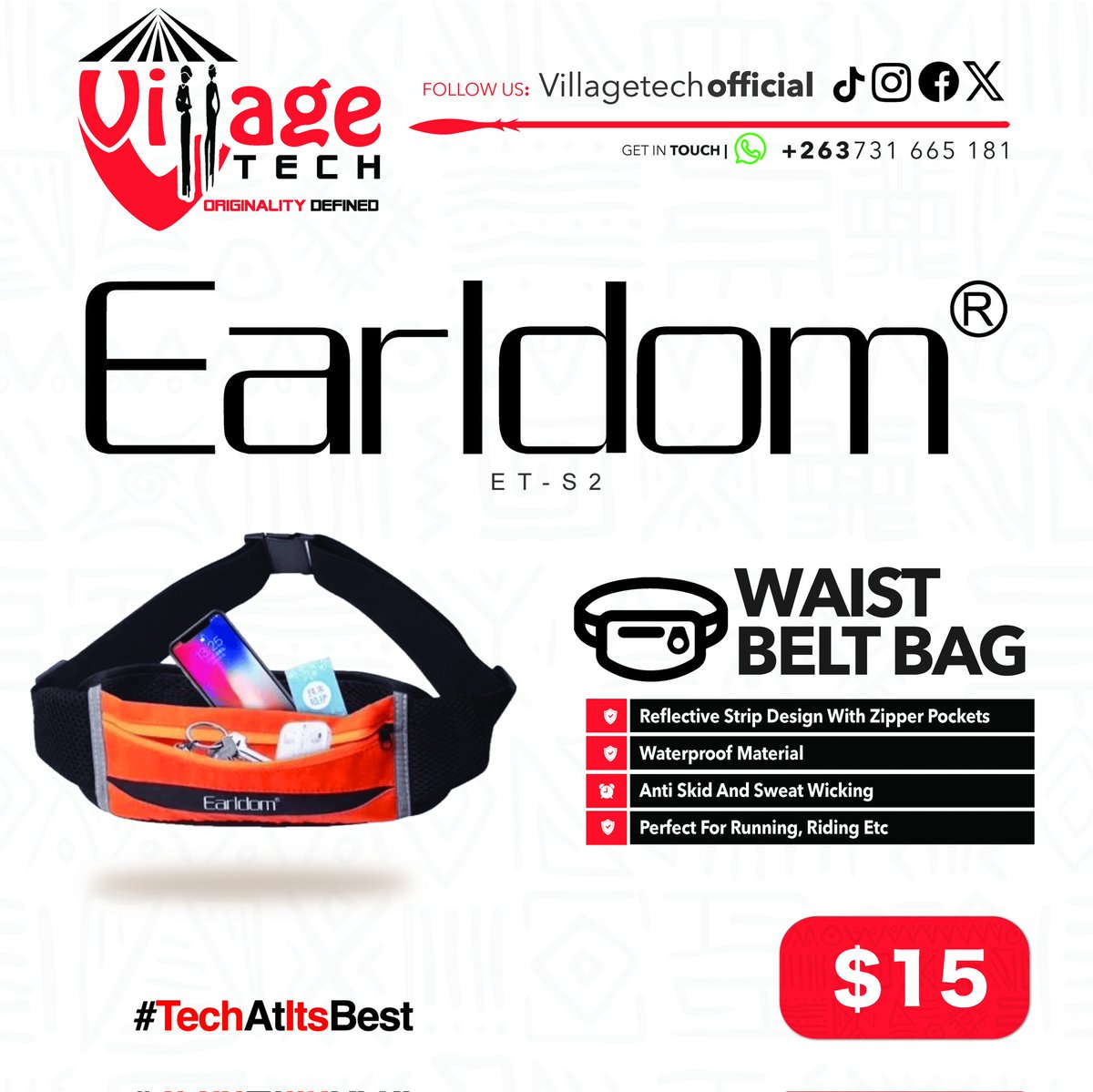 VillageTechOff's tweet image. Unlock your full potential. These aren&apos;t just waist bags they are your secure, sweat proof vault for essentials. The minimalist design stays out of your way while keeping your valuables perfectly in place. The only thing you&apos;ll be carrying is momentum.

#TechAtItsBest