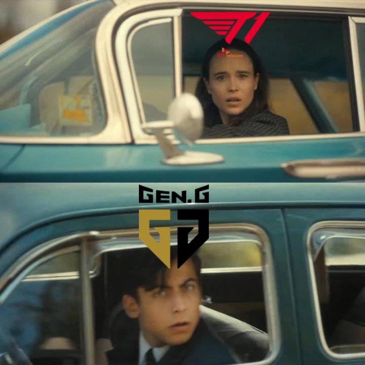 dearyhyeokie's tweet photo. T1: .....
GEN: .....

They met in the lower bracket LCK playoffs, now they meet in the Swiss stage round 3.. ARE YOU KIDDING ME!? https://t.co/53aYr1N3Ot