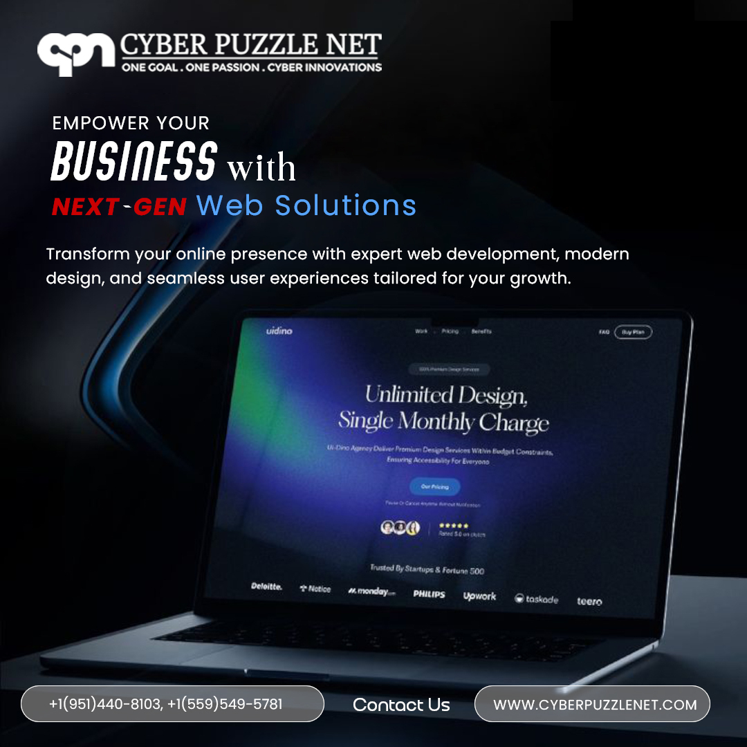 cyber_puzzle's tweet image. Transform your online presence with expert web development, modern design, and seamless user experiences tailored for your growth.
cyberpuzzlenet.com
#WebDevelopment #webdesignsoftware #DigitalMarketing #socialmediamarketing