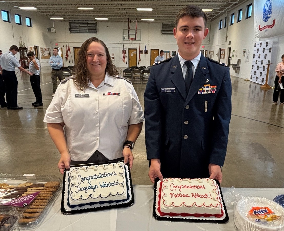 mocapnews's tweet image. Missouri Wing&apos;s Trail of Tears Composite Squadron recently celebrated an Amelia Earhart Award and a Change-of-Command ceremony! Congrats to Cadet Capt. Matthew Allcock and 1st Lt. Jacquelyn Weinhold!
#civilairpatrol #CAPcadet facebook.com/MOCAPNEWS/post…