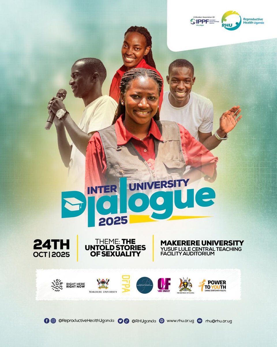 Crystyn Mirembe (@mirembe_crystyn) on Twitter photo Itās that time again,the biggest campus convo of the year is here , the Inter-University Dialogue 2025.
Letās get real, raw, and relatable unpacking the stories that shape who we are. Be part of itš
#IUD25 Itās that time again,the biggest campus convo of the year is here , the Inter-University Dialogue 2025.
Letās get real, raw, and relatable unpacking the stories that shape who we are. Be part of itš
#IUD25