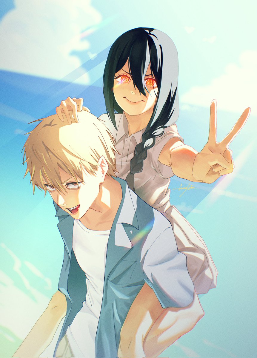 YuunJIN_04's tweet image. Denji &amp;amp; Nayuta
#chainsawman