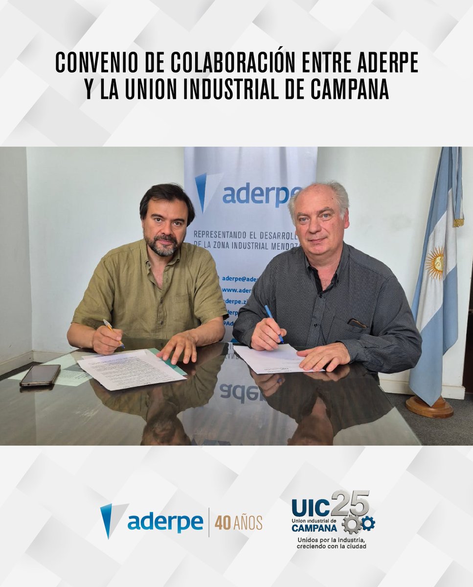 aderpemza's tweet image. 🤝 ADERPE y la Cámara Industrial de Campana firmaron un convenio de colaboración para fortalecer el compre local, conectar empresas y potenciar la innovación tecnológica. #ADERPE #Campana #CompreLocal #SinergiaEmpresarial