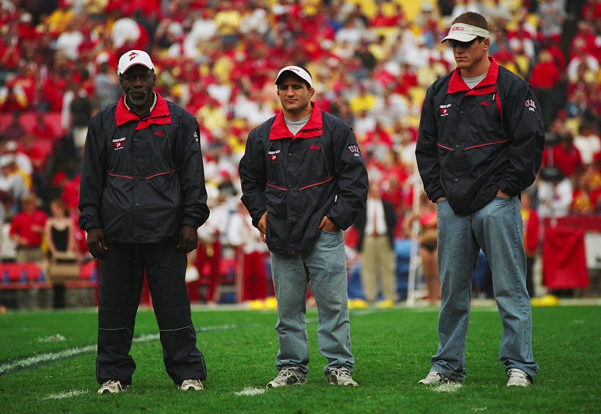 Three Iowa State Hall of Famers: Bobby Douglas, Chris Bono, Cael Sanderson. 
#TBT #CyclONEnation