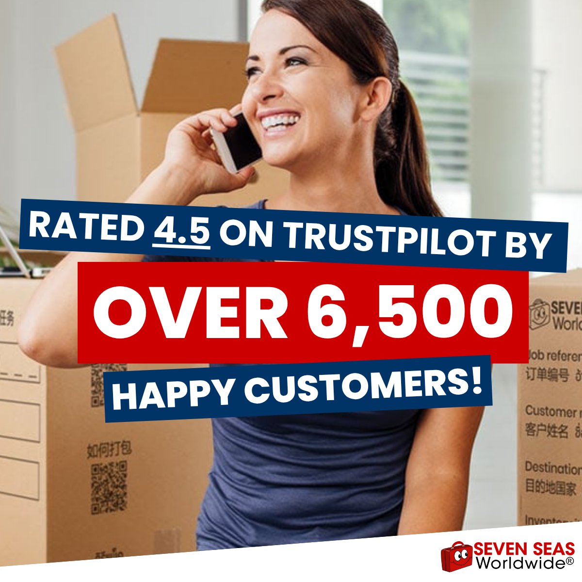 We're proud to be rated an Excellent 4.5 on Trustpilot, backed by over 6,500 five-star reviews from happy customers across the globe. Every box shipment we send is handled with care — start shipping today 👉 account.sevenseasworldwide.com/getquote
#internationalshipping #internationalremovals