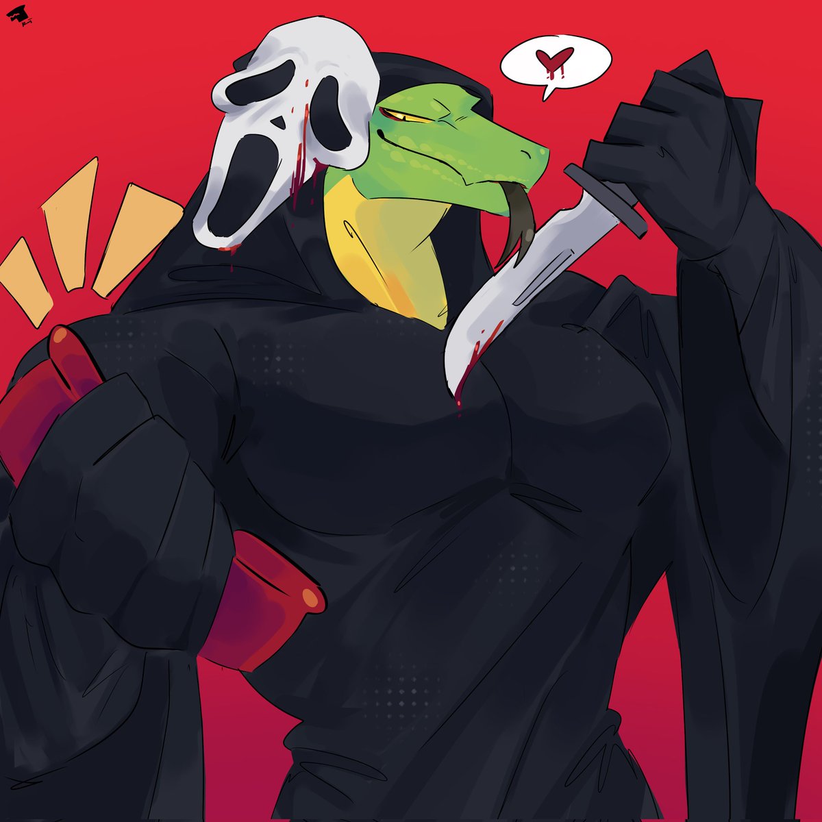 "What's your favorite scary movie?" 

for <a href="/Snakuru69/">Snake</a>