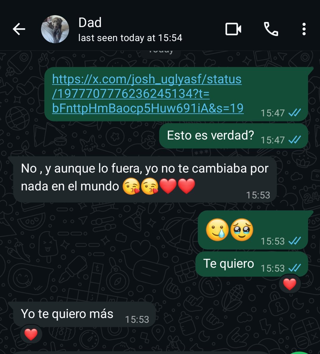 My dad would never ❤️