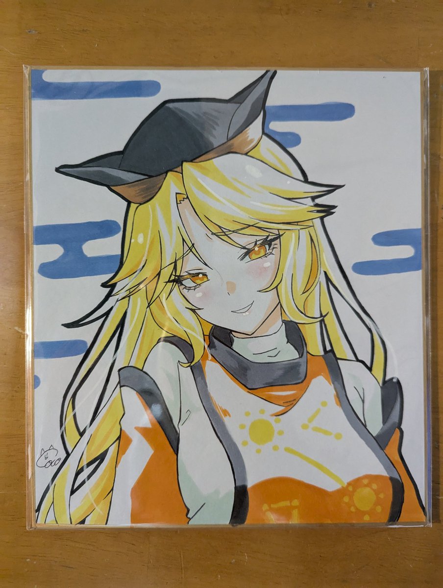 cocoさん(<a href="/kokoIllustrator/">Coco@10/12紅楼夢K-06ab</a>)の隠岐奈の色紙が届きました！！
凄い…良いです！( ´∀｀)bｸﾞｯ!