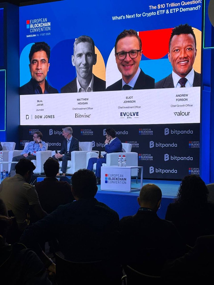 max_reporter's tweet photo. Nobody talks about Europe.

Autumn in Spain, and I'm in Barcelona on @EBlockchainCon 🇪🇸

The vibe here is completely different — you don’t always need Dubai or Singapore to feel global.

Big players came: @OKXSpain, @Bitpanda_global, @bitvavocom (had a really good talk with them 👌)

Sometimes just changing the place & climate is enough to see this market from another side

And right now, that’s what we need.