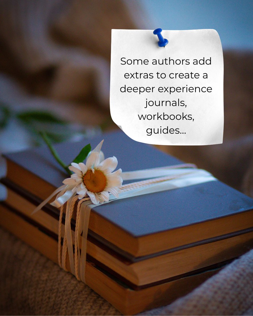 bookvault_app's tweet image. Little extras can turn your story into an experience and your readers into loyal fans💙
Journals, workbooks, and companion guides invite readers to live inside your world just a little longer. 
What would you create?
#AuthorTips #SelfPublishing #Authors #WritingCommunity