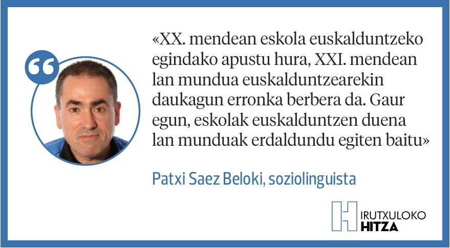 irutxulo's tweet photo. Gutuna | 'Elebakartasun funtzionala', Patxi Saez Beloki, soziolinguista eta Euskaltzaindiko Sustapen batzordeko kidea.

🔗 https://t.co/jenEqxZnKq https://t.co/2skSvwIgUt