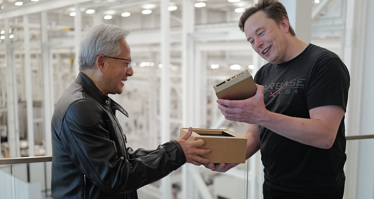 SQreamTech's tweet image. When Jensen Huang hand-delivered the DGX Spark to Elon Musk, one thing was clear: AI is moving local.

SQream powers that shift.

If you’re heading to GTC DC, let’s meet: bit.ly/3J0Sl4a