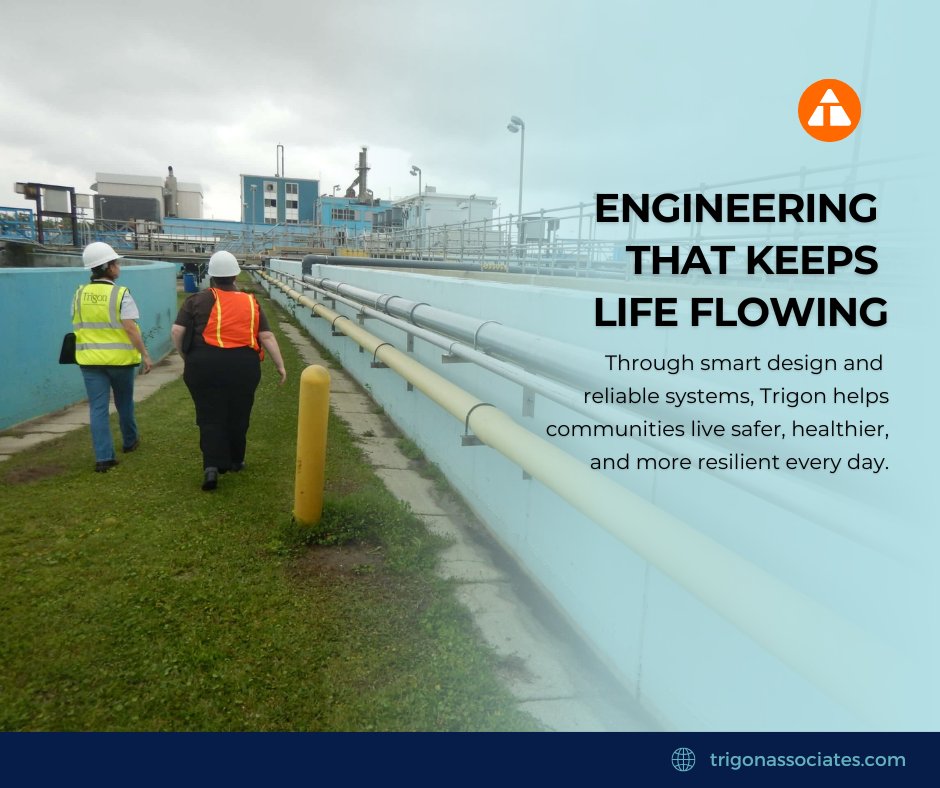TrigonAssoc's tweet image. Engineering is more than structures; it’s about people. From clean water to stormwater management, Trigon designs and strengthens essential systems that keep communities safe, healthy, and resilient. Because engineering isn’t just technical—it’s personal.

#Trigon #Engineering