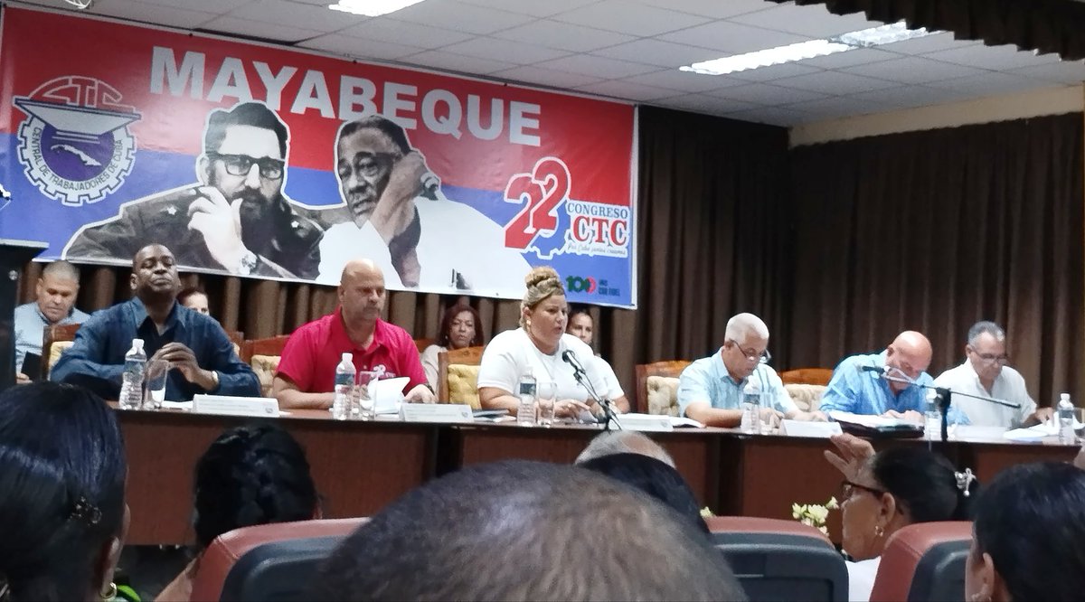 Comienza la segunda sesión de trabajo de la Conferencia Provincial de la CTC en #Mayabeque #22CongresoCTC 
#PorCubaJuntosCreamos
#JuntosPorMayabeque