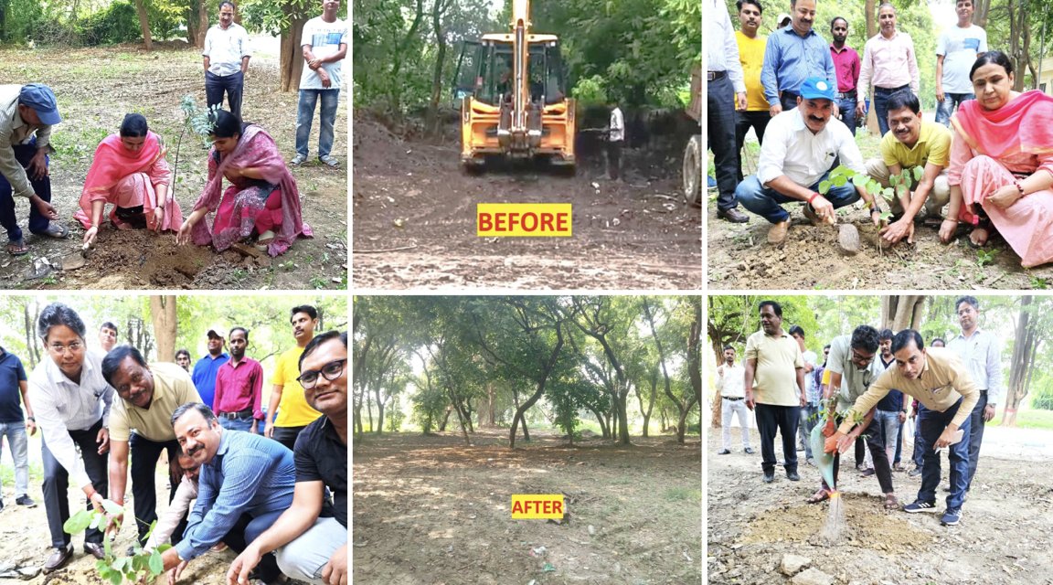IIIT Allahabad conducted Plantation drive on 16.10.2025 under Special  Campaign 5.0” with the aim to contribute to environmental sustainability by enhancing green cover within the Institute premises. Faculty, Officers and Staff actively participated in this Campaign.