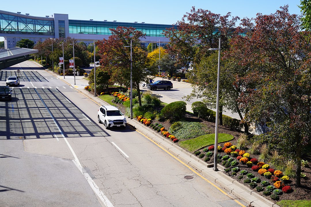 IFlyRhodeIsland's tweet image. Fall is in the air! 🍂 Check out the updated seasonal landscaping at PVD! ✈️ #FlyRI #PVD #TFGreen