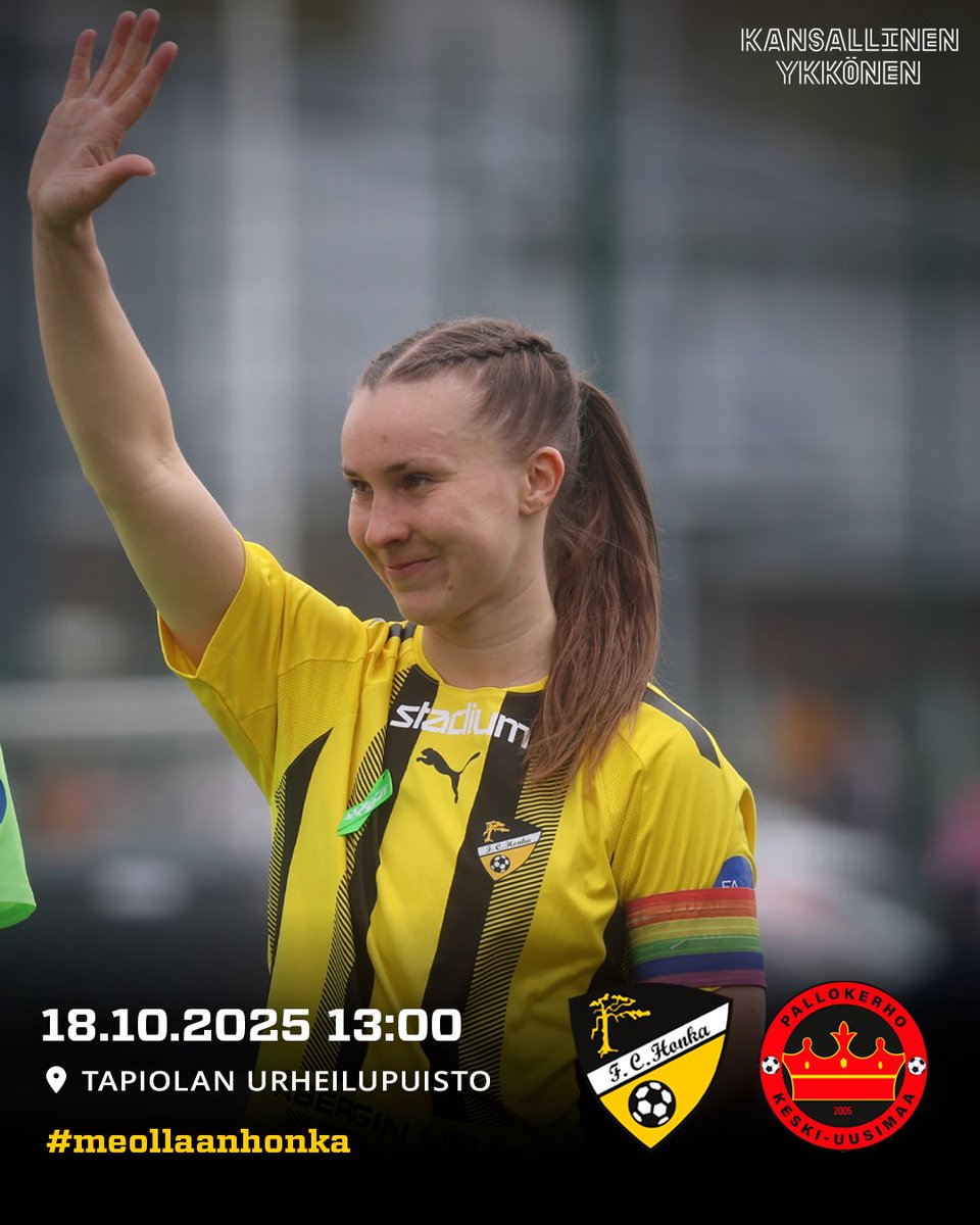 Ylihuomenna lauantaina 18.10. pelataan vielä kerran rakkaalla Tapiolan urheilupuiston nurmella!

Naisten edustuksen viimeinen kotiottelu nykyisellä TUP:illa, FC Honka vs PKKU klo 13.00.

Liput ➡️ tiketti.fi/fchonka

📸: Juhani Järvenpää

#MeOllaanHonka #KansallinenYkkönen