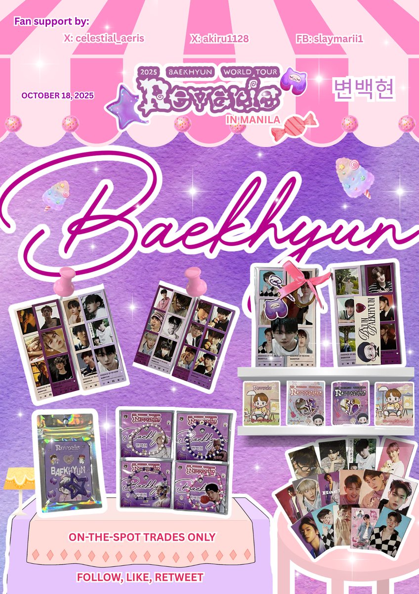 flznblue's tweet photo. REVERIE IN MANILA FREEBIES 

⋆.𐙚 ̊  fan support by @celestial_aeris @akiru1128 @.slaymarii1 

– just approach us nicely ^^
– open for on the spot trades only 
– location tba on dday

#BAEKHYUN #BAEKHYUNinMANILA #REVERIEinMANILA https://t.co/xeyYFLsYLH
