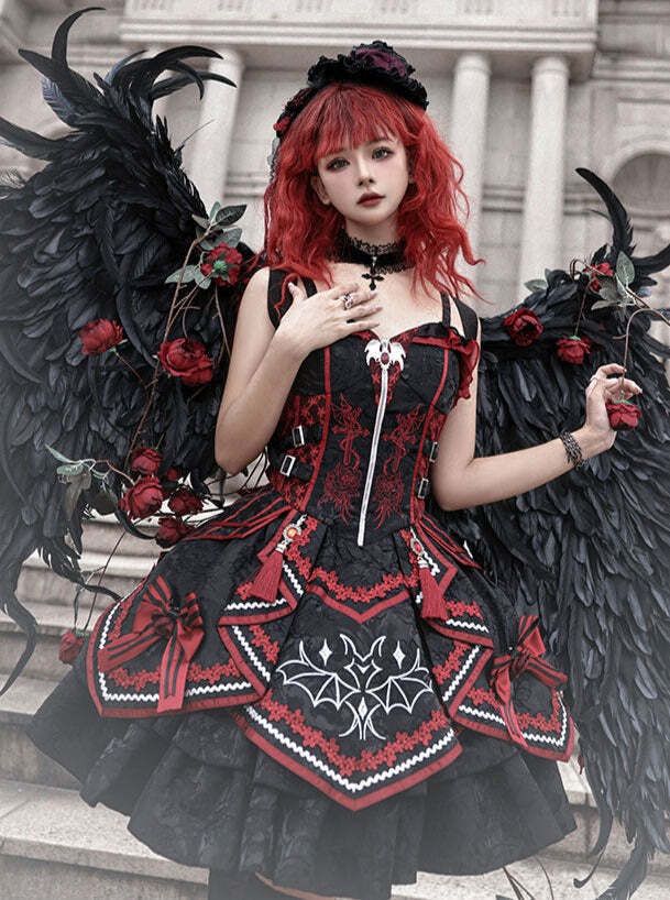 ゴスロリ エログロ ホラー ロリータ ゴシック 画集 2冊セット いそべ様着用】病みホラー少女のゴシックロリータワンピース