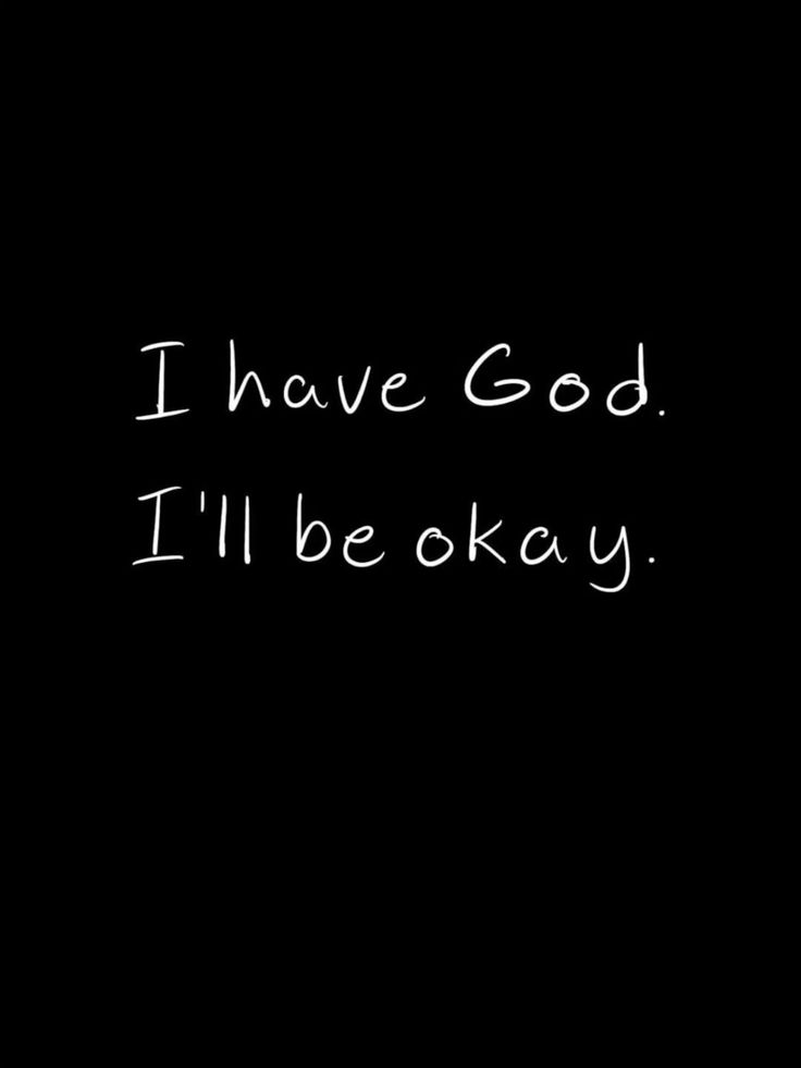 I'll be okay.