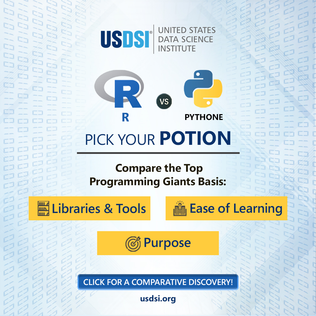 US_DSI's tweet image. Choosing the right programming language can make or break your data science career. R excels in statistical analysis, while Python dominates AI and machine learning tasks. bit.ly/44mKHI7
#R #Python #ProgrammingLanguages #ProgramminginDataScience #DataScienceInsights