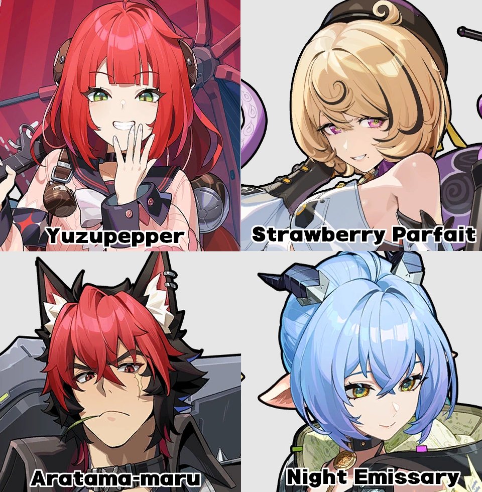 Spook shack Inter-Knot usernames thus far!
(alice's has yet to be brought up)
Yuzupepper-Yuzuha
Strawberry parfait-Yidhari
Night emissary-Lucia
Aratama-maru (formerly Sailumesadloneghost) -Manato
#zzzero #ZZZ