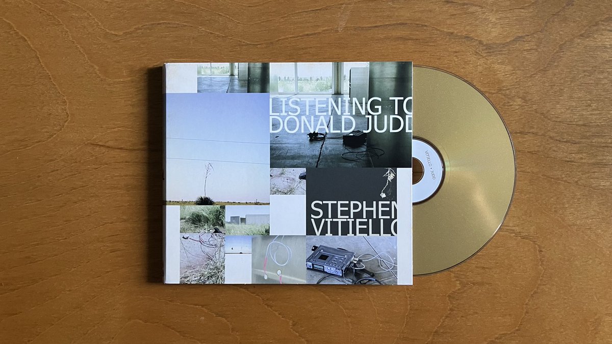 STEPHEN VITIELLO - LISTENING TO DONALD JUDD [SUB ROSA]