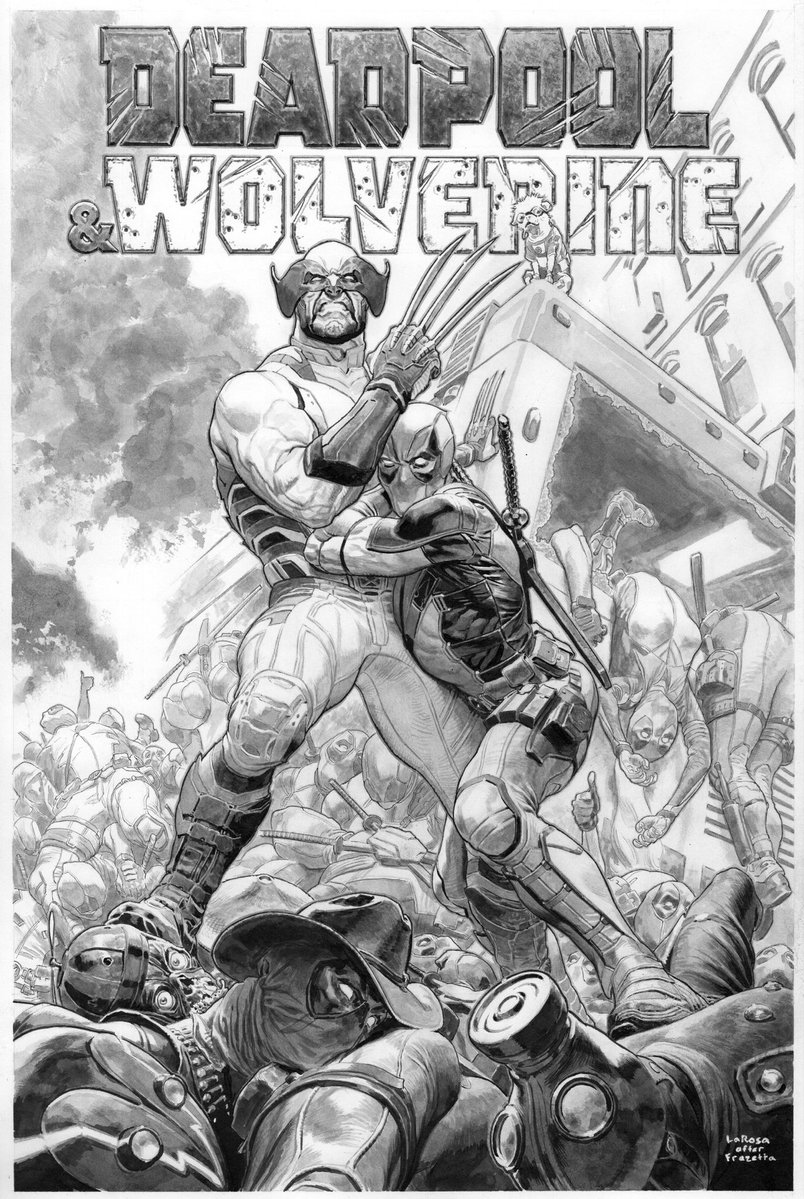 lewislarosa's tweet image. Pencil, pen, brush, ink wash & white paint on board #PortfolioDay