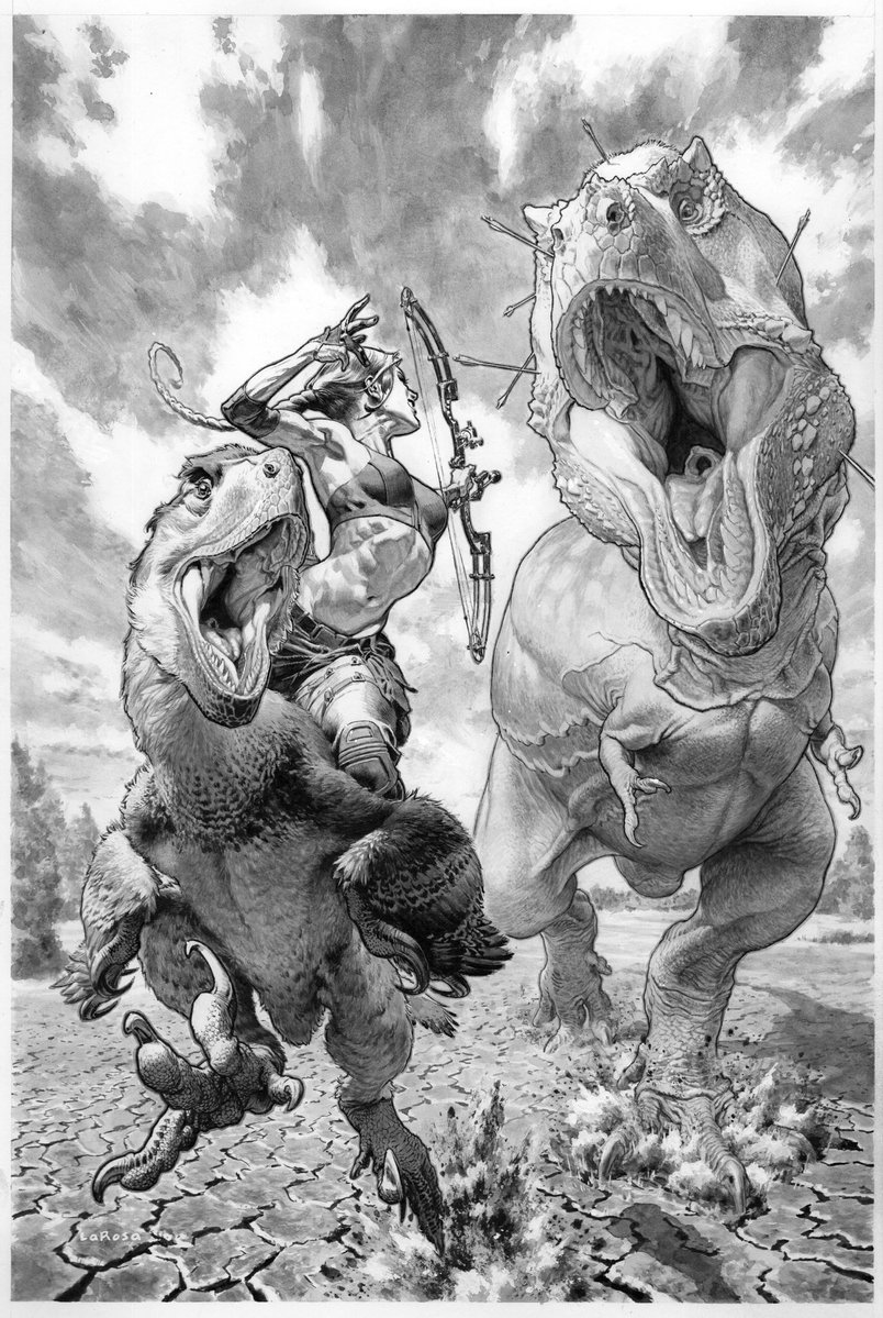 lewislarosa's tweet image. Pencil, pen, brush, ink wash & white paint on board #PortfolioDay
