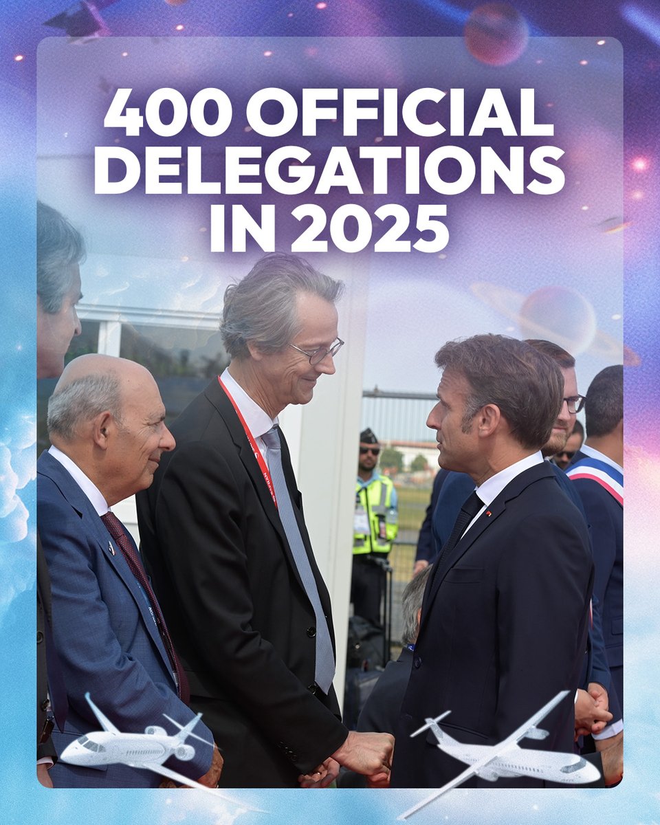 salondubourget's tweet image. 🌍 400 delegations gathered at the Paris Air Show 2025 to foster strategic dialogue and global cooperation.
Discover how diplomacy shapes aerospace:
pulse.ly/9f8iiv2irg

#PAS27 #ParisAirShow