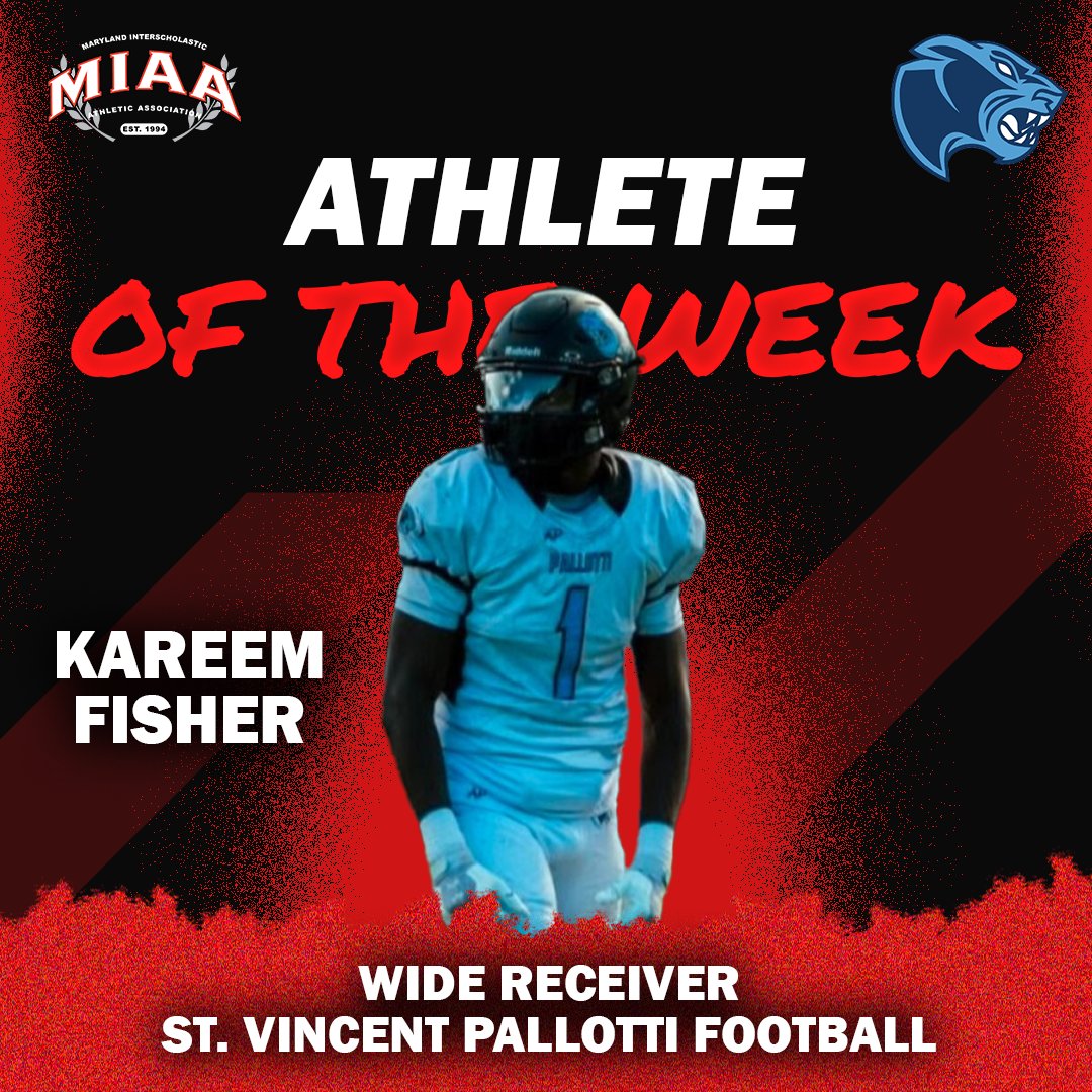 Remember the name Kareem Fisher, MIAA #athleteoftheweek and <a href="/dartmouth/">Dartmouth 🌲</a> commit from <a href="/SVPHSAthletics/">Pallotti Athletics</a>, with a roaring performance against John Carroll.
🏈5 receptions for 92 yards
🏈3 touchdowns
🏈hail mary reception as clock ran out leading to OT win