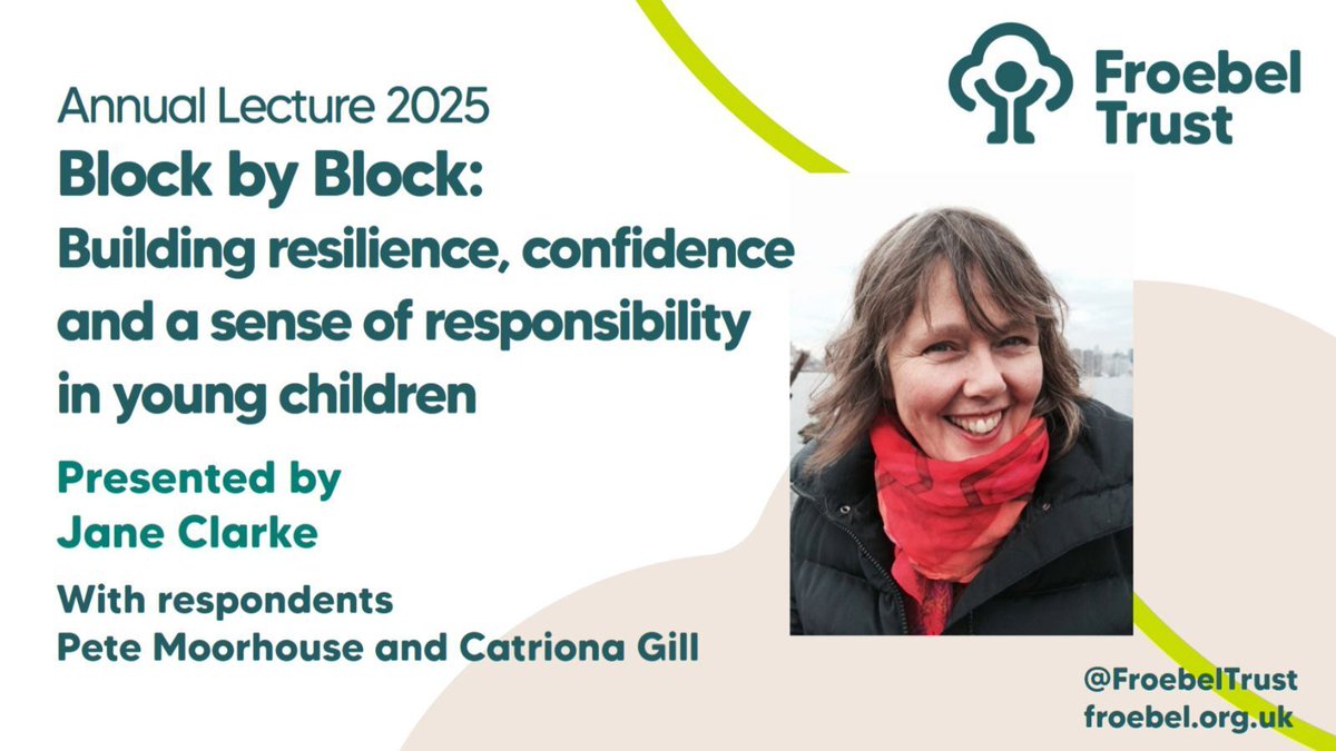 Our Autumn Lecture, Block by Block: Building confidence, resilience and a sense of responsibility in young children with Jane Clarke is now available online! 🎉

Whether you attended or not, you can view the recording and hear from our guest speaker, Jane who has over 40 years'