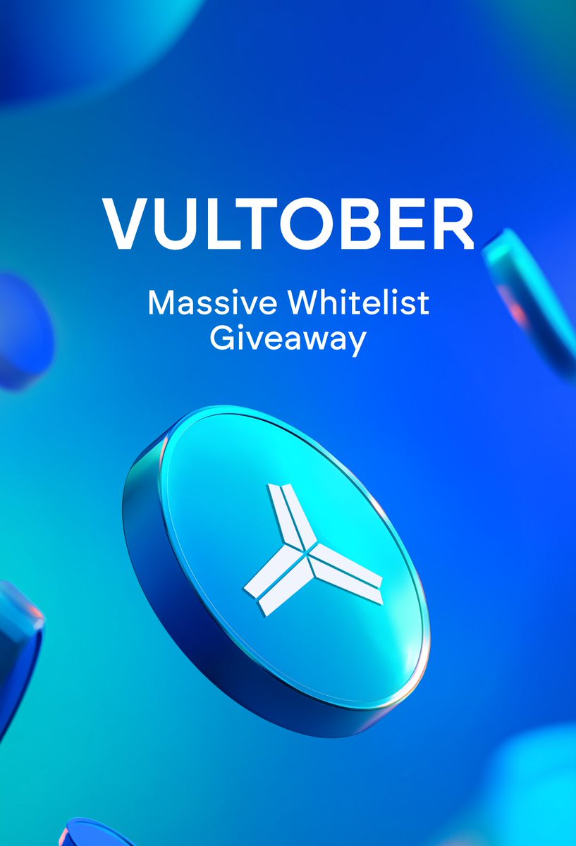 VULTober Whitelist Giveaway!

We’re giving away 5 whitelist spots for the upcoming $VULT launch! 

To enter:
1) Follow @/Vultisig
2) Retweet this post
3) Comment why you should join the whitelist 👇

Winners announced end of week.
Let’s make this VULTober one to remember.
