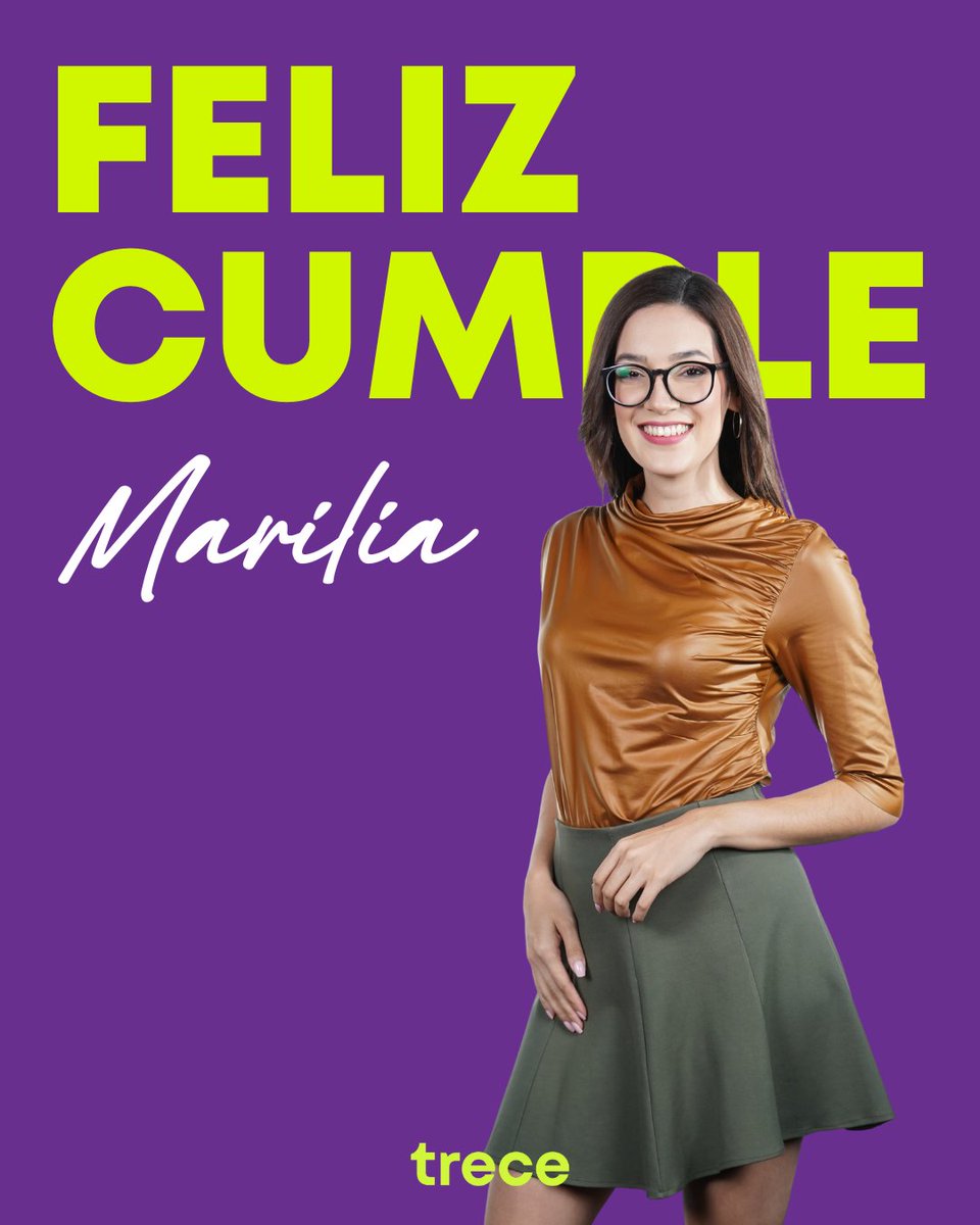 🎊HOY ES UN DÍA MUY ESPECIALL 🎉

🥳 Nuestra querida <a href="/MariliaQuevedo/">Marilia ♡</a>  está de cumpleaños y estamos de fiesta🎂

🥹Celebramos tu vida, tu alegría de todos los días y te deseamos lo mejor en este nuevo año❤️

Con cariño tu familia del <a href="/trecepy/">TRECE</a>  💕

#Trece #SiempreConectados