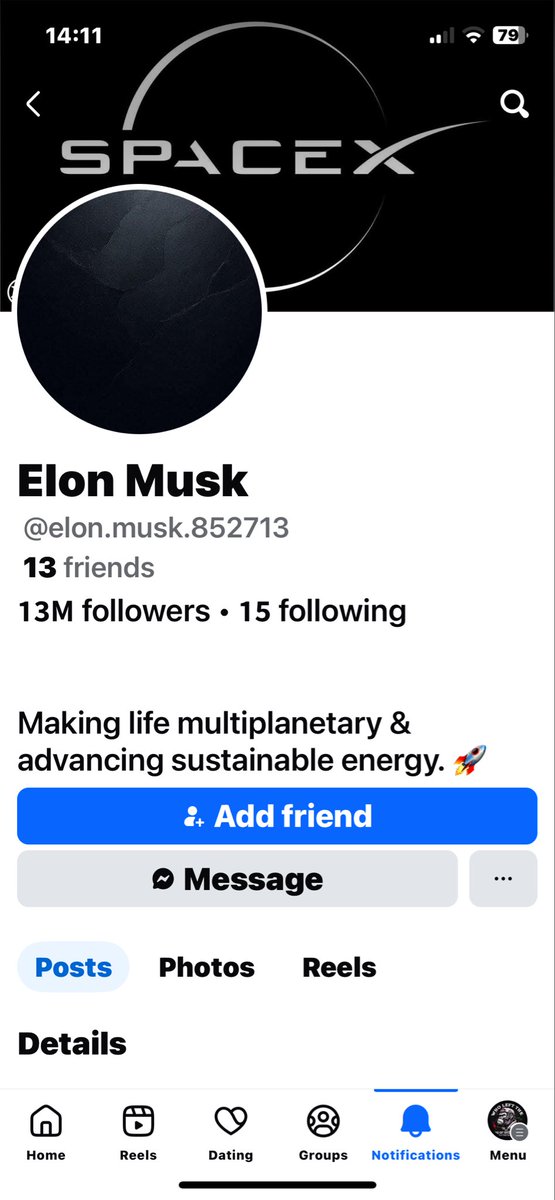 Wow!!!! When you get a like on an X reel on Facebook from the real <a href="/elonmusk/">Elon Musk</a> I’m honoured😀