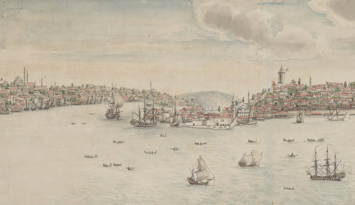 ByzantineLegacy's tweet image. "Vue de Pera, Galata et... Constantinople" Dessonville (1721)
Bibliothèque nationale de France