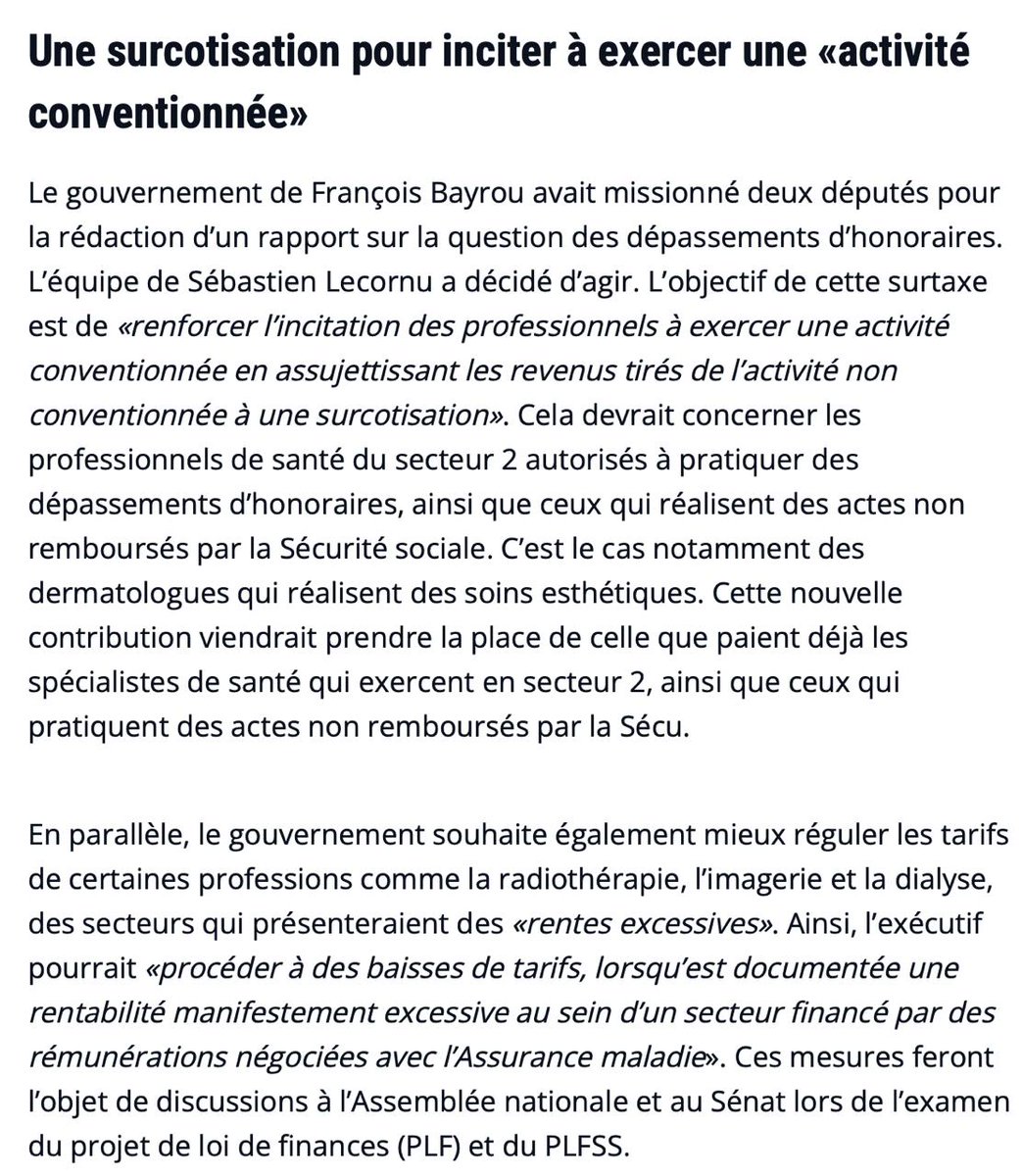 On a enfin trouvé la formule magique :

💊 “Pénaliser pour encourager.”
💶 “Taxer pour motiver.”
🧾 “Surcotiser pour conventionner.”

Bientôt au programme de Sciences Po : la rationalité selon le PLFSS.

<a href="/FMFofficiel/">FMF_Fédération des Médecins de France</a>