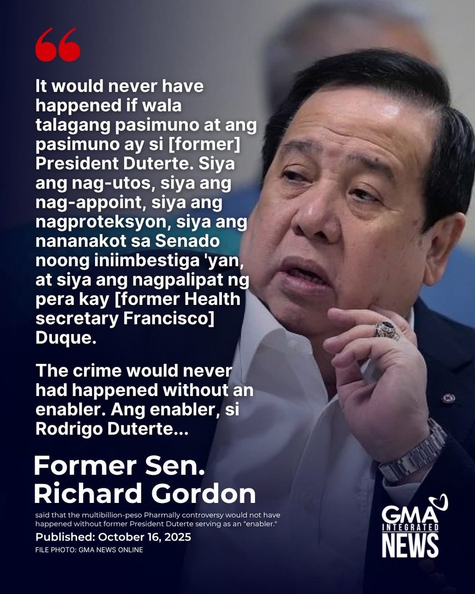 Para simple na lang lahat ng masamang nangyayari sa Pilipinas kasalanan ni Rodrigo Roa Duterte. 

Tapos. 

Kaya huwag niyo iboto si Inday Topak sa 2028.