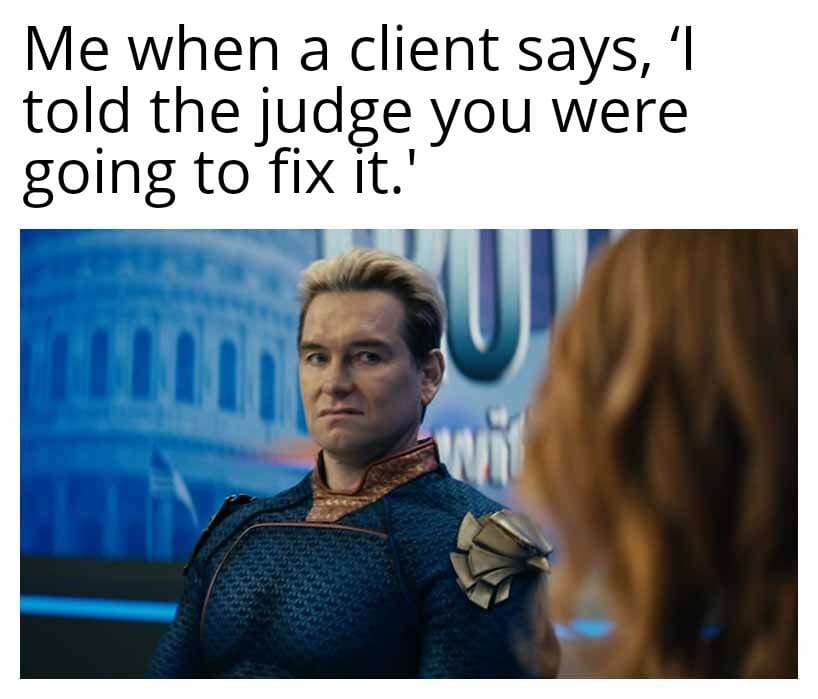 lpnlolz's tweet image. Oh cool, you volunteered me as tribute.
Totally chill. No pressure. Just my bar license and your entire case riding on vibes.

#LawyerLife #ClientLogic #FixItWithMagic