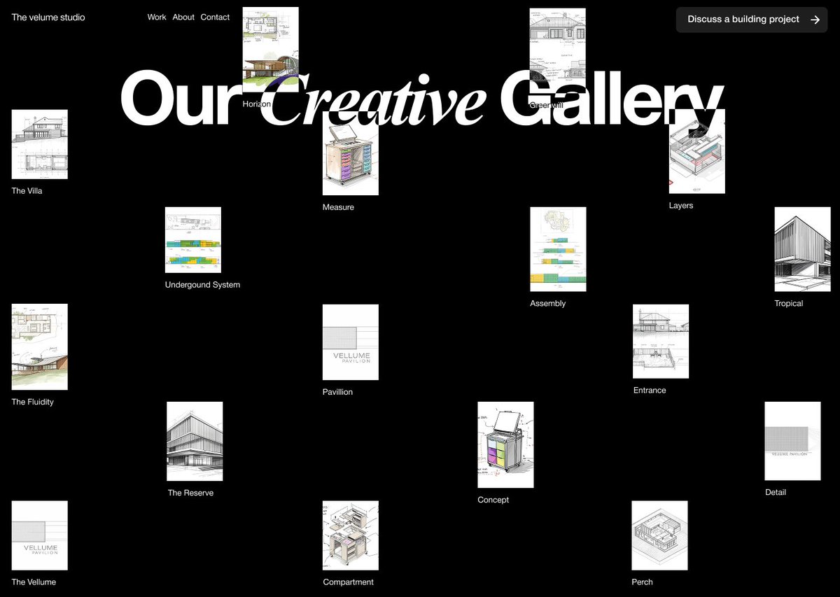 thecode_master's tweet image. Website design exploration for an Architecture Studio